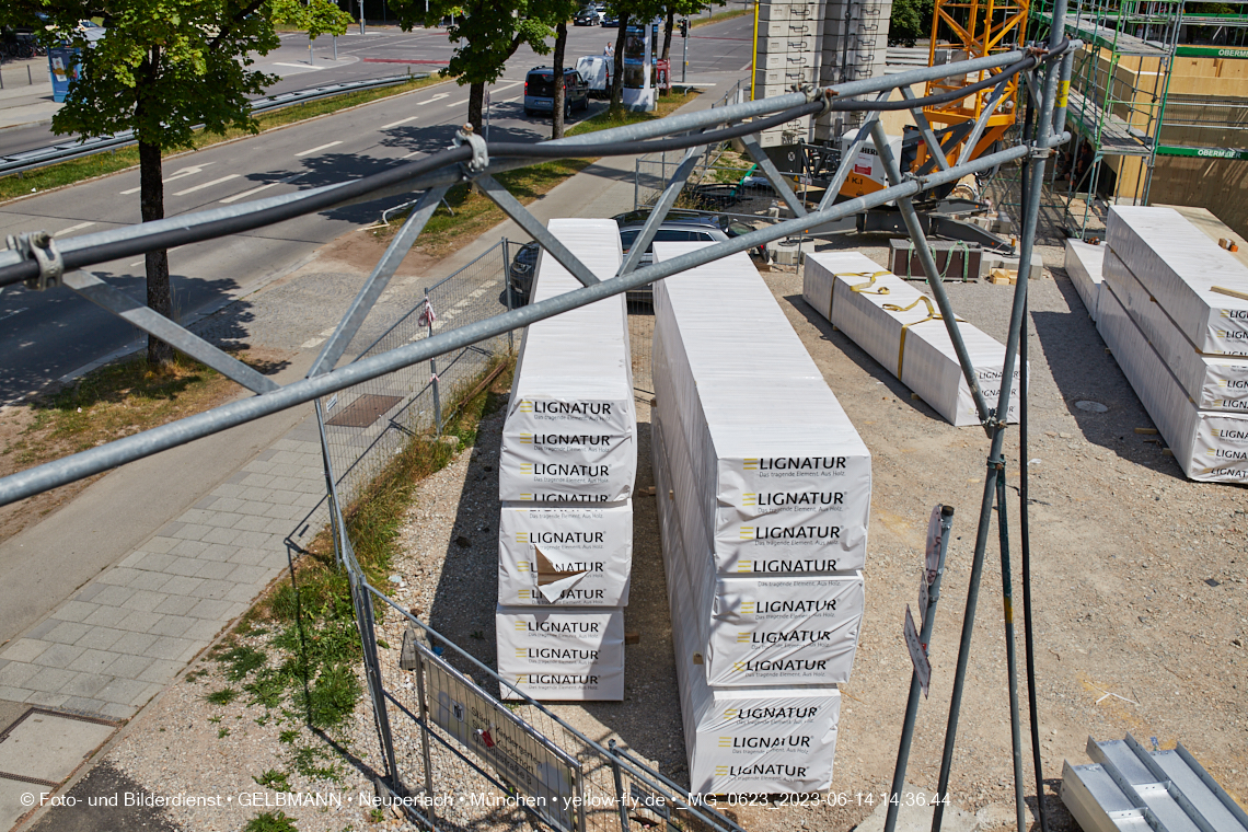 15.06.2023 - Neubau des Kindergartens und Hort für Kinder in der Quiddestraße in Neuperlach